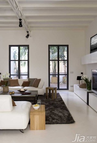 二居室简洁经济型客厅沙发图片
