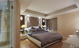 混搭风格三居室140平米以上卧室设计
