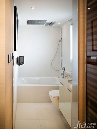 公寓简洁白色卫生间洗手台效果图