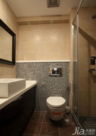 混搭风格三居室富裕型卫生间洗手台图片