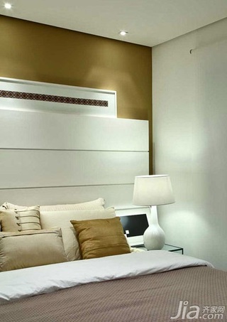 简约风格小户型卧室卧室背景墙床图片