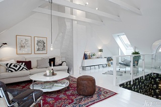 北欧风格公寓客厅沙发图片