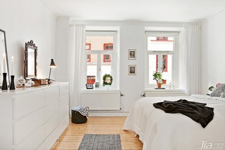简约风格小户型舒适卧室床图片