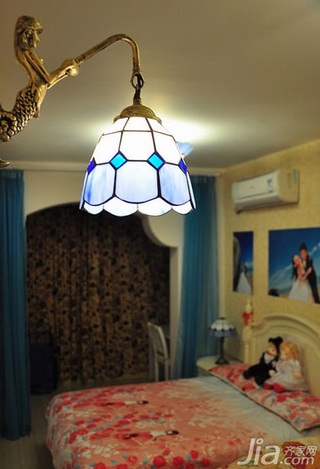 地中海风格5-10万50平米卧室灯具效果图