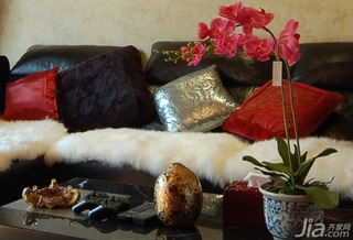 东南亚风格公寓温馨经济型客厅沙发图片