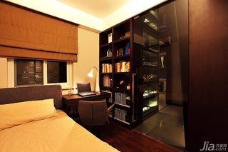 简约风格二居室暖色调经济型卧室床效果图