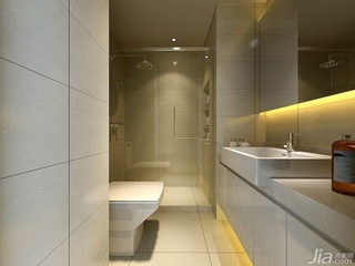简约风格公寓简洁140平米以上卫生间洗手台效果图