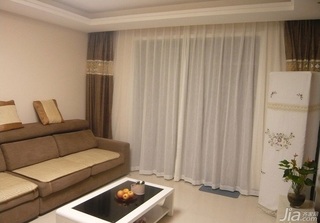 简约风格二居室100平米客厅窗帘图片