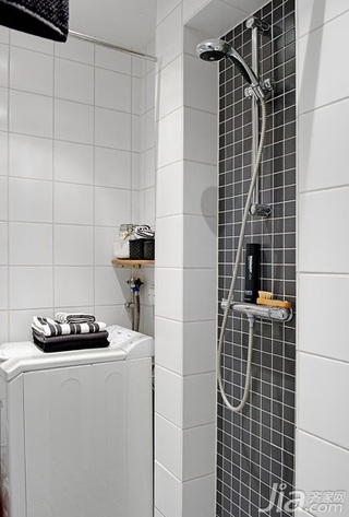 北欧风格公寓白色卫生间效果图