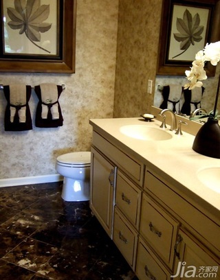 欧式风格公寓大气卫生间洗手台图片