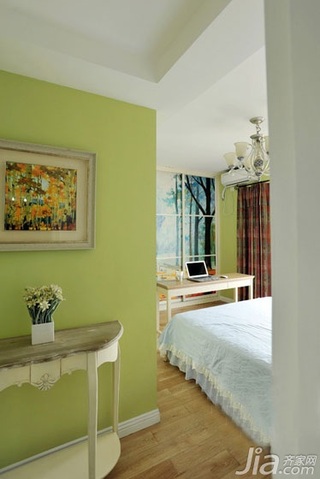 地中海风格三居室120平米卧室设计图