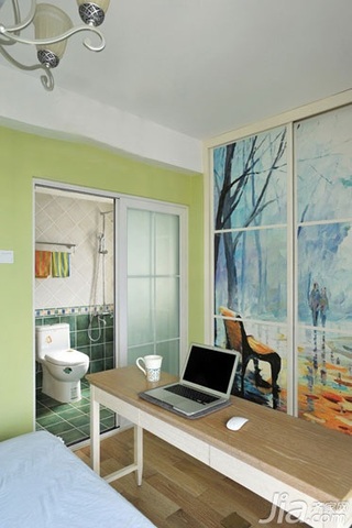 地中海风格三居室120平米主卫衣柜设计图纸