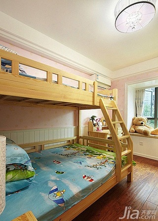 混搭风格20万以上130平米儿童房床图片