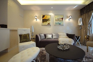 三居室浪漫20万以上110平米客厅沙发效果图