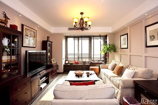 混搭风格二居室古典90平米客厅沙发效果图
