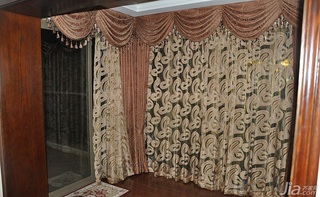欧式风格三居室富裕型阳台窗帘图片