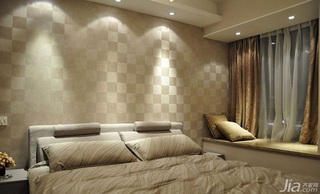 简约风格二居室富裕型卧室卧室背景墙效果图