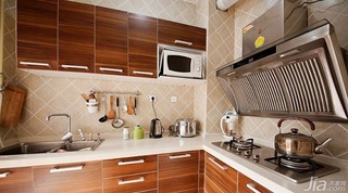 欧式风格二居室90平米厨房橱柜图片