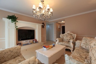 法式风格复式唯美130平米客厅沙发图片