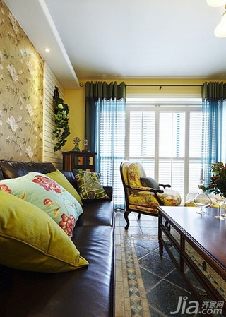 美式乡村风格一居室90平米沙发效果图