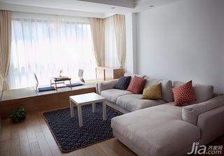 日式风格小户型小清新经济型客厅沙发效果图