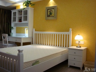 中式风格四房140平米以上儿童房卧室背景墙儿童床图片