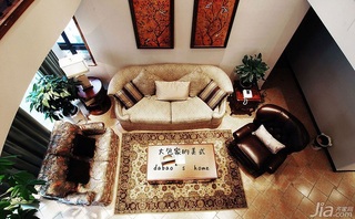 美式乡村风格复式140平米以上客厅沙发效果图