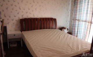田园风格二居室90平米卧室卧室背景墙床效果图