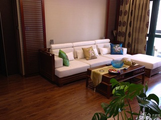 中式风格二居室古典100平米客厅沙发图片