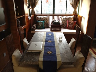 中式风格二居室大气100平米餐厅餐桌效果图
