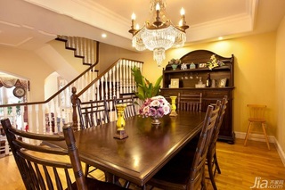混搭风格公寓唯美原木色富裕型餐厅餐桌图片