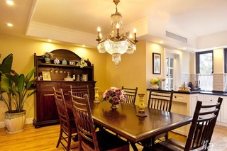 混搭风格公寓温馨原木色富裕型餐厅餐桌图片
