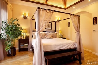 混搭风格公寓浪漫富裕型卧室床图片