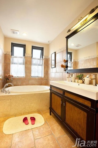 混搭风格公寓大气富裕型卫生间洗手台图片