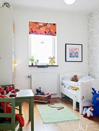 北欧风格小户型可爱60平米儿童房儿童床图片