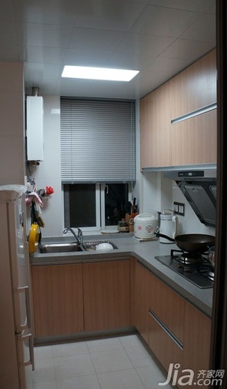 简约风格三居室70平米厨房橱柜定做