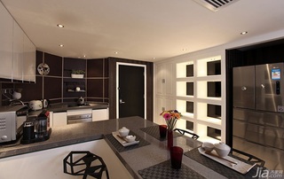 公寓简洁100平米厨房橱柜图片