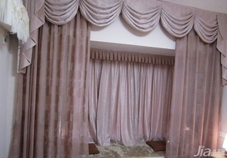 简约风格三居室90平米卧室窗帘图片