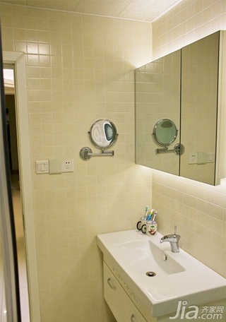 简约风格三居室20万以上卫生间洗手台图片