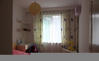 简约风格三居室120平米儿童房窗帘图片