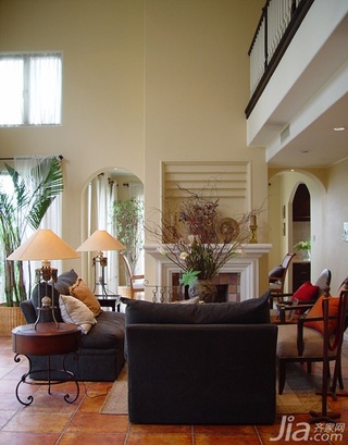 美式乡村风格别墅20万以上客厅沙发效果图