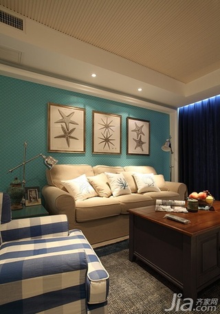 简约风格二居室富裕型客厅沙发背景墙设计