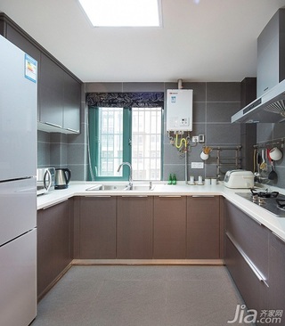 宜家风格二居室80平米厨房装修效果图