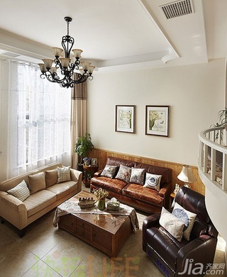 混搭风格复式富裕型客厅沙发效果图