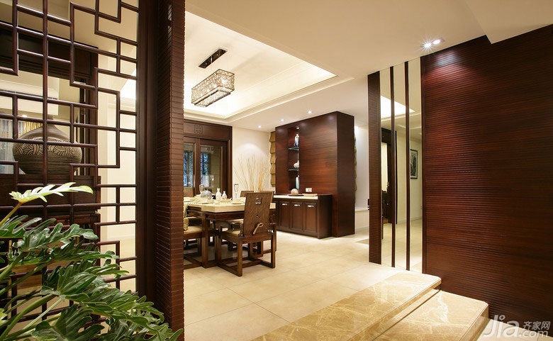 140平米以上装修,20万以上装修,中式风格,餐厅,隔断