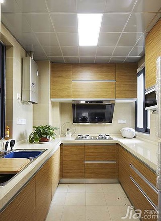 简约风格三居室120平米厨房橱柜设计