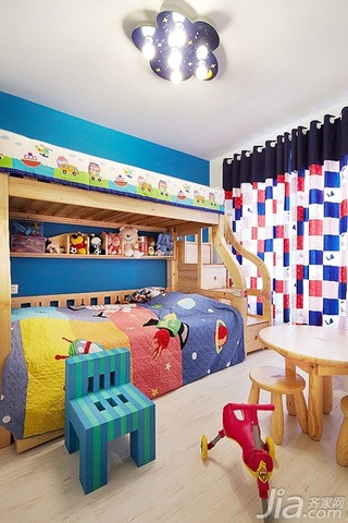 新古典风格复式140平米以上儿童房儿童床效果图