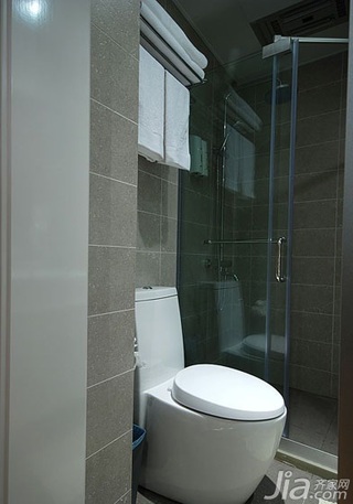 现代简约风格三居室120平米卫生间淋浴房设计图