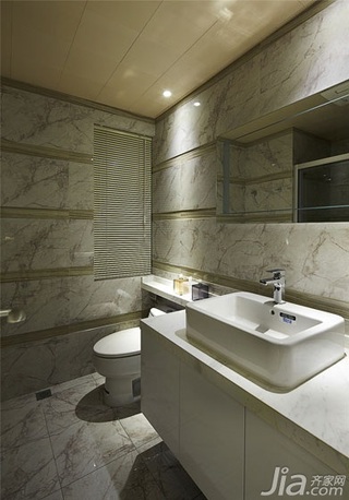 现代简约风格二居室80平米卫生间洗手台效果图