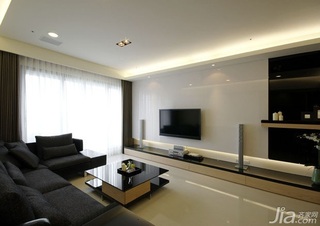 简约风格二居室10-15万80平米客厅沙发新房家装图片